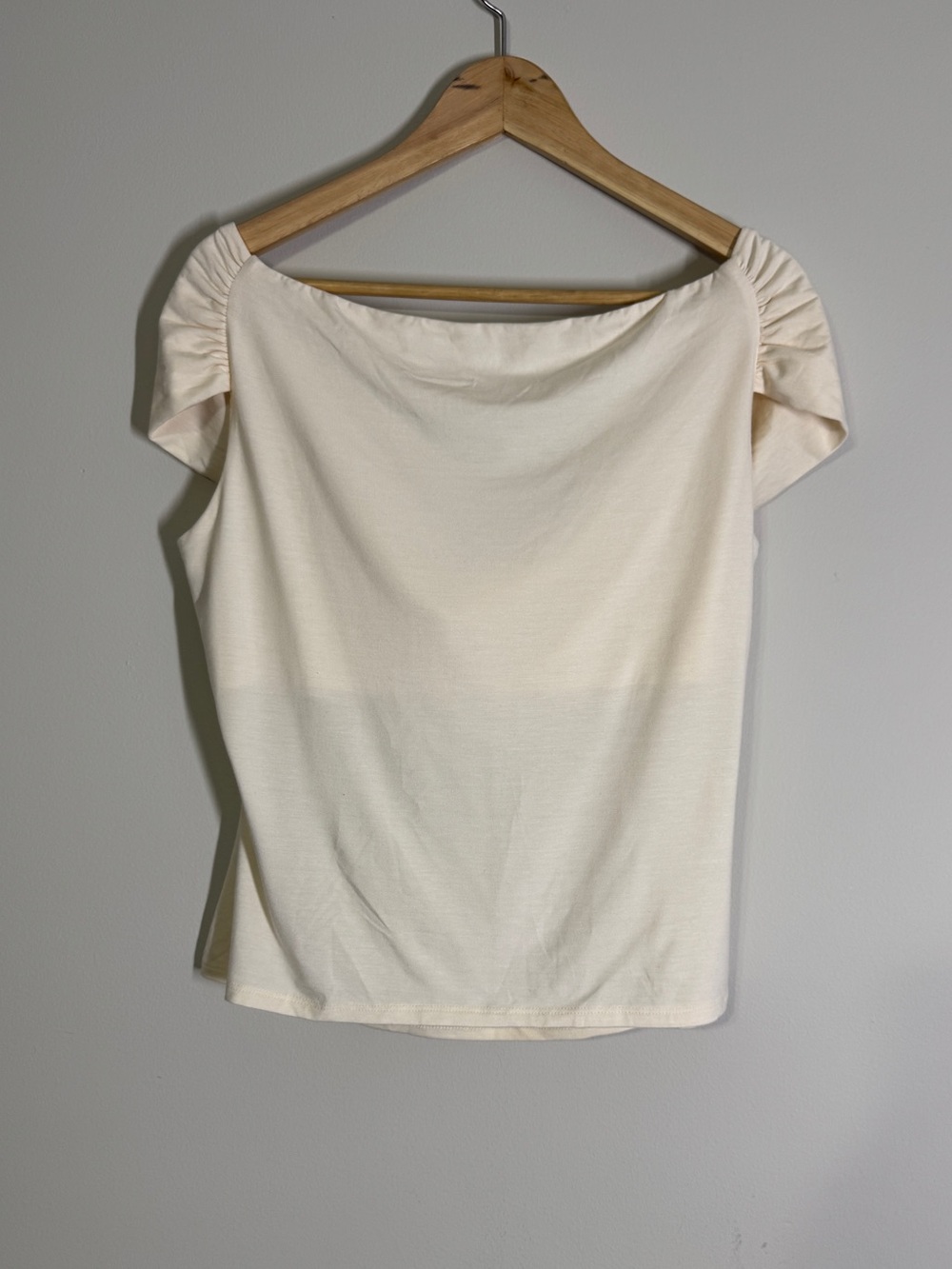 Reformation Cream Drape Sleeveless Top Dainty Chic Sz. XL - Picture 3 of 6